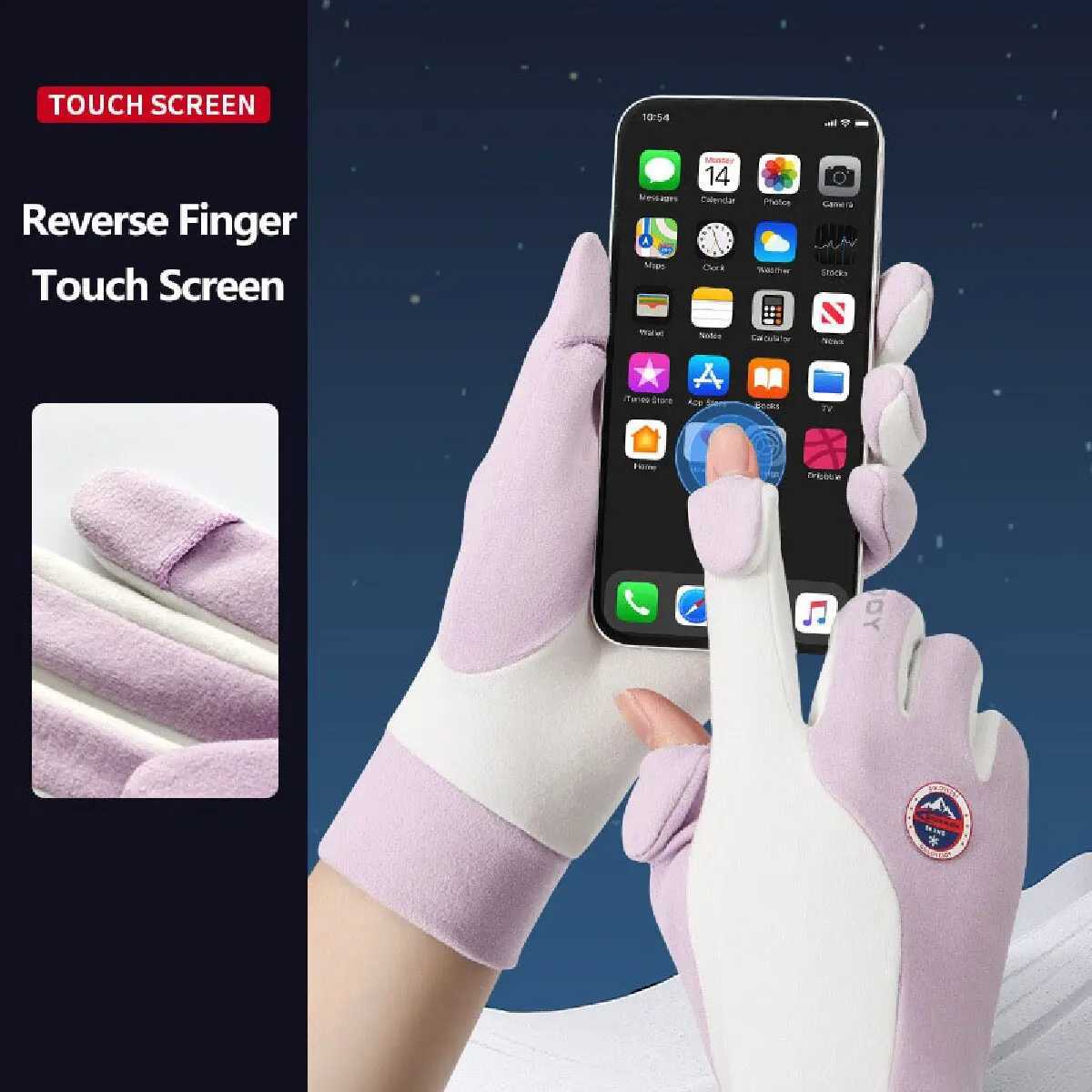 Unisex Ski Gloves Liner Inner Thin Touchscreen Party Usefulness Gloves Ultralight Sports Riding Velvet Windproof Gloves Z250925