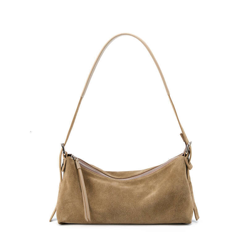 designer bag Luxury bag Crossbody for Women, Suede Genuine Leather Handbag, Light Luxury Commuter New Single Shoulder Bag, Niche High-End Underarm Bag