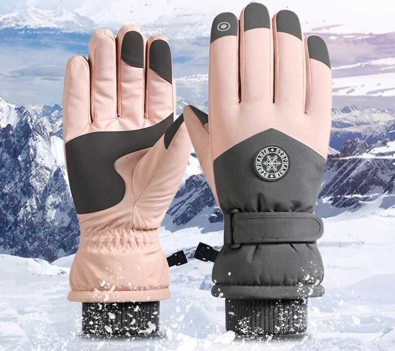 2025 New Waterproof Ski Gloves Winter Touch Screen Snow Glove Fleece Lined Warm Thermal Gloves for Snowboard Skiing Running Cycl Z250925