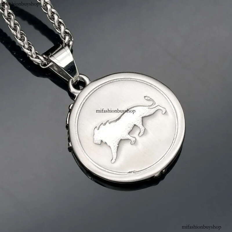 Hip Hop Casting Lion Head Pendant Necklace Stainless Steel Gold Plated Men RapJewelry