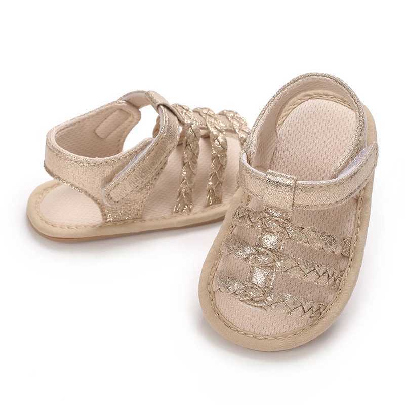 Fashion Colorful Woven Baby Sandals With Soft Soles Anti Slip And Anti Fall Baby Walking Shoes Elegant Retro Princess ShoesJ250930