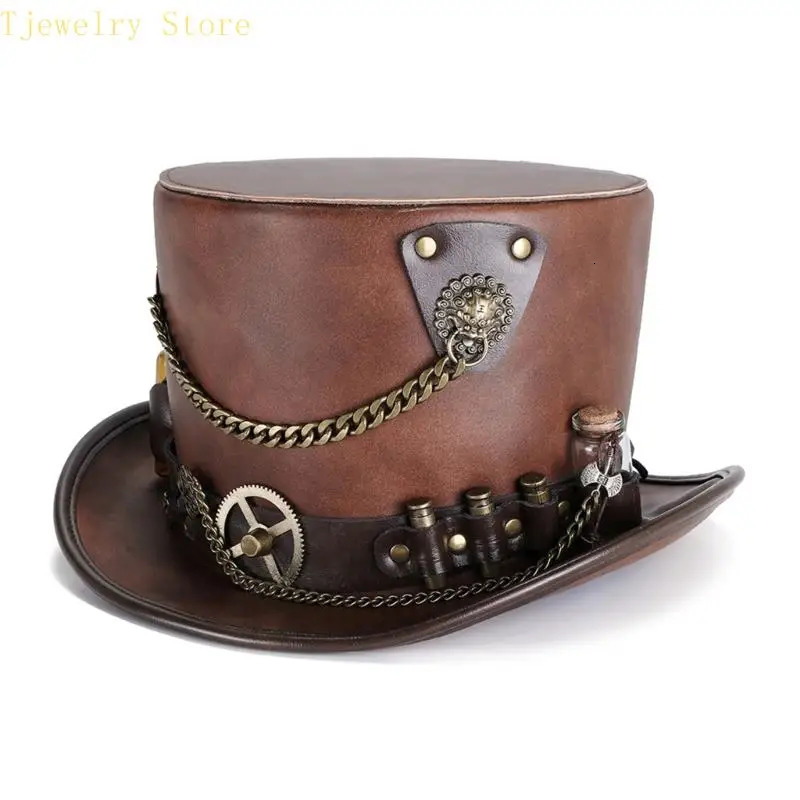 634D Comfortable PU Leather Hat For Themed Parties Cosplay Party Gathering Headwear 250930