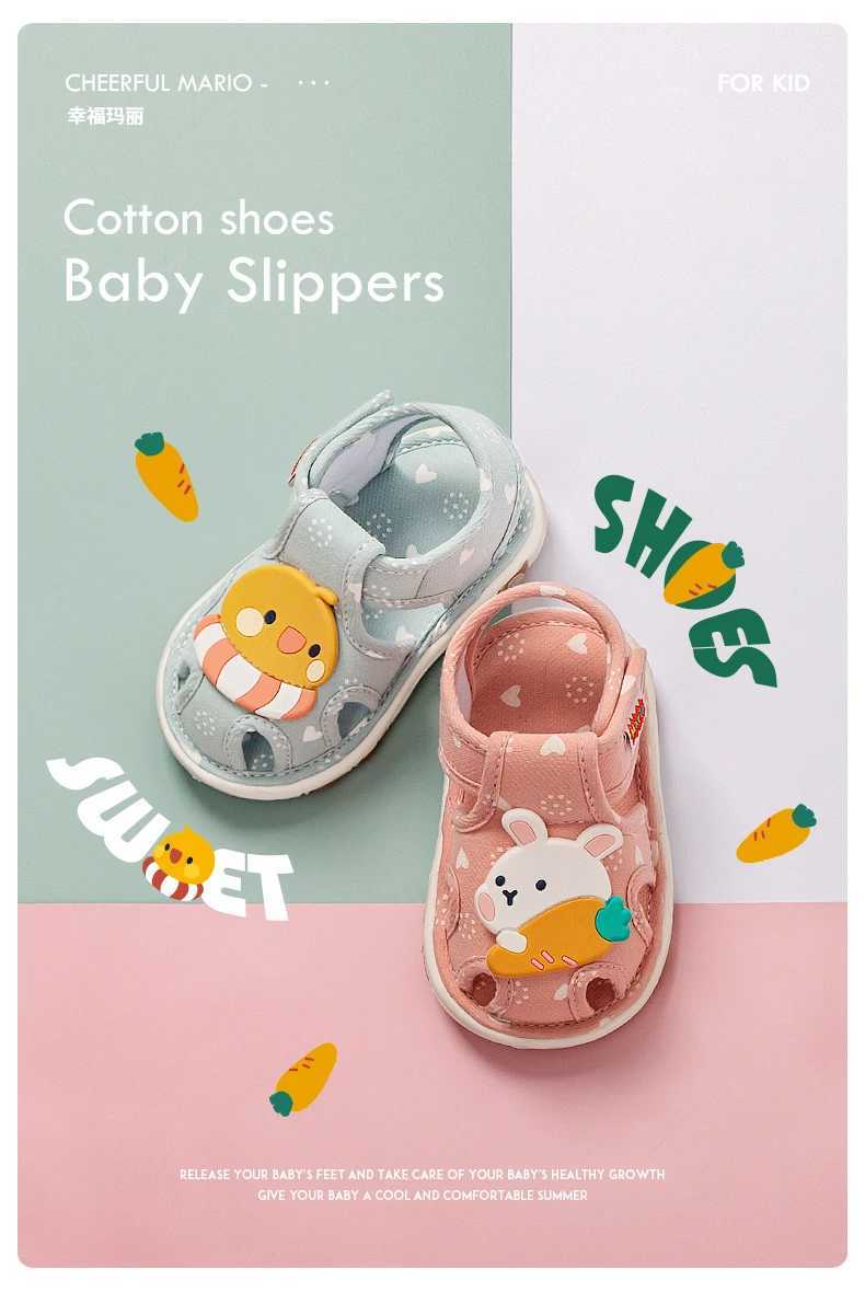 Cheerful Mario Baby shoes Cute vocalizing baby shoes Cartoon animal toddler shoes for boys and girlsJ250930