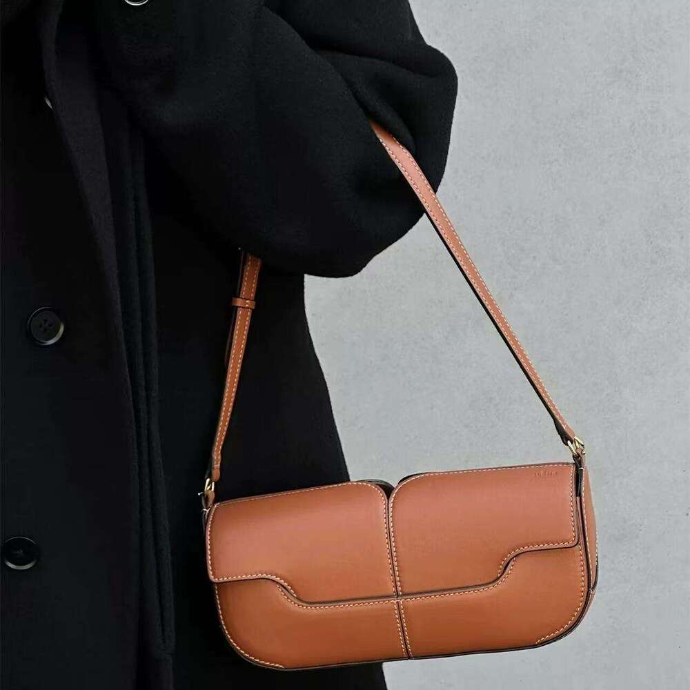 designer bag Luxury bag Hot-Selling Women's Light Luxury Baguette Osmo Niche Designer Style Smooth Leather Handbag Shoulder Crossbody Bag