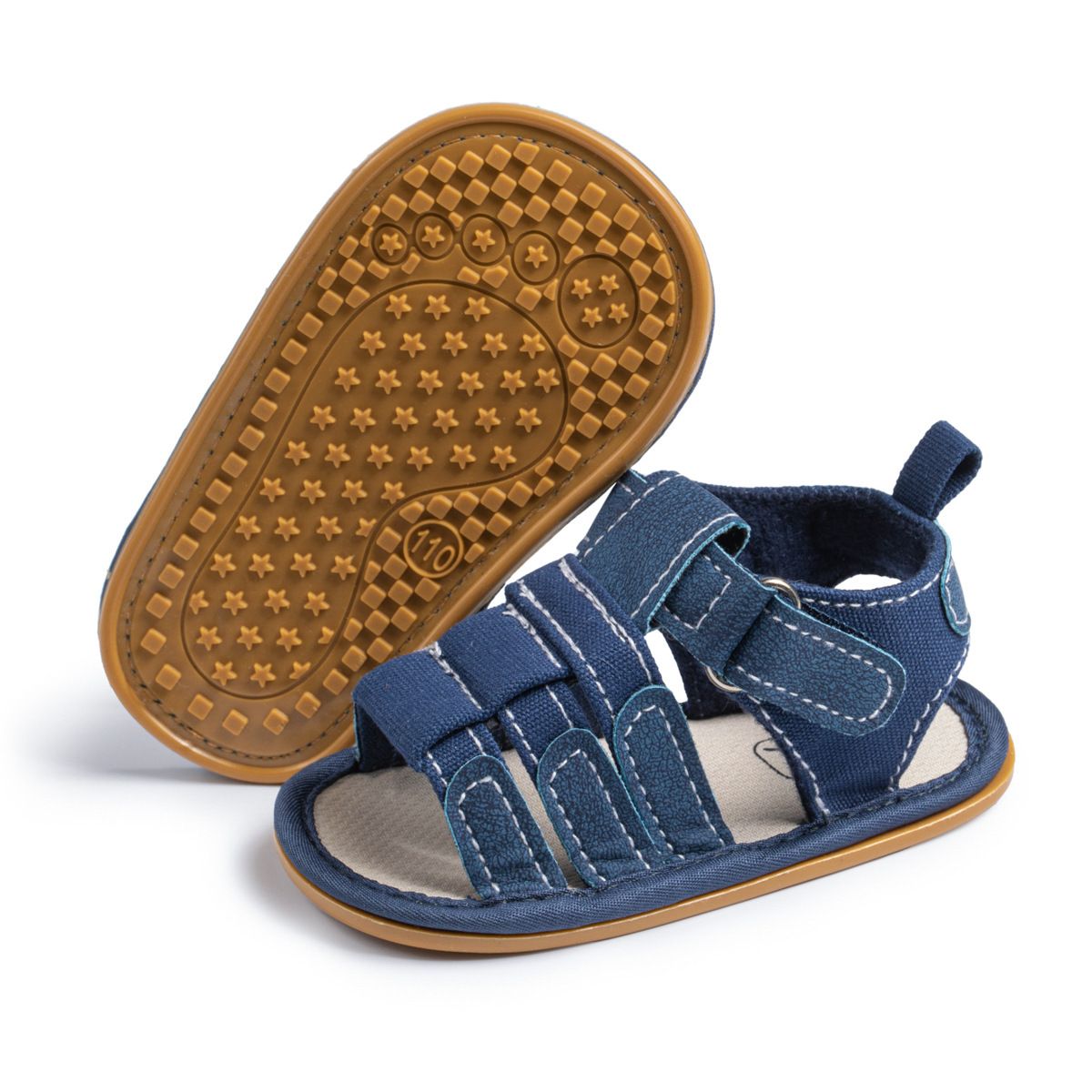 Baby Sandals Boy Girl Summer Newborn First Walker Crib Sandals Shoes Kidszworld Non-Slip Rubber Soles Non-Slip Beach Sandals Toddler K0721