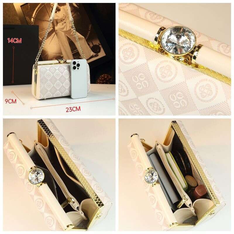 Luxury bag New Fashion Clip Underarm Niche Design Baguette Exquisite Light Genuine Leather Single Shoulder Crossbody Bag for Women