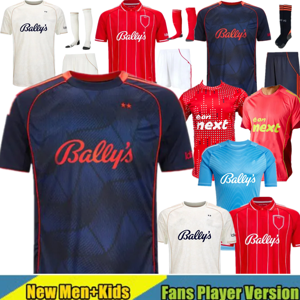 25 26 Nottinghams Forest Soccer Jerseys LINGARD GRABBAN Johnson Surridge 2025 2026 Men kids Forest Awoniyi AMEOBI KROVINOVIC ELANGA Football Shirts Men Kids Kit