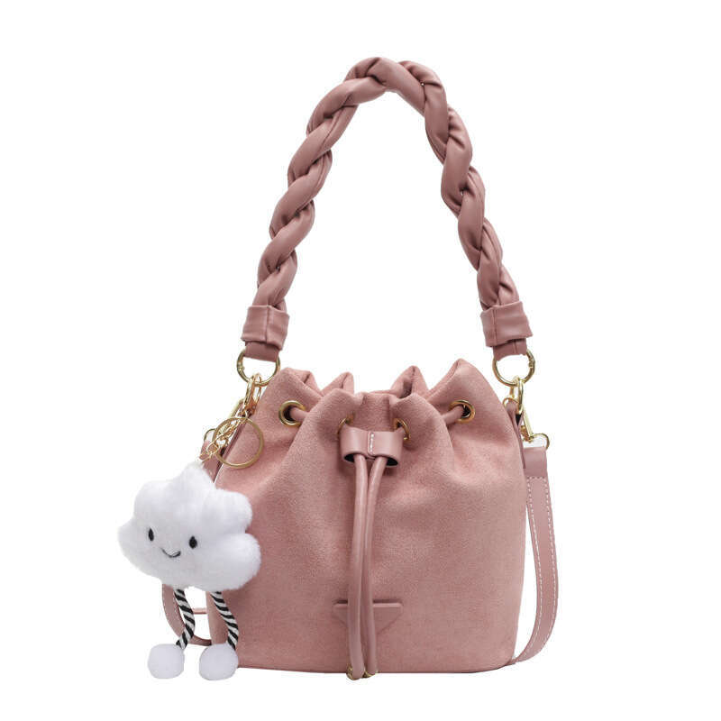 designer bag Luxury bag Fashion Matte Drawstring Design Crossbody New Large Capacity Commuter Versatile Handheld Bucket Bag