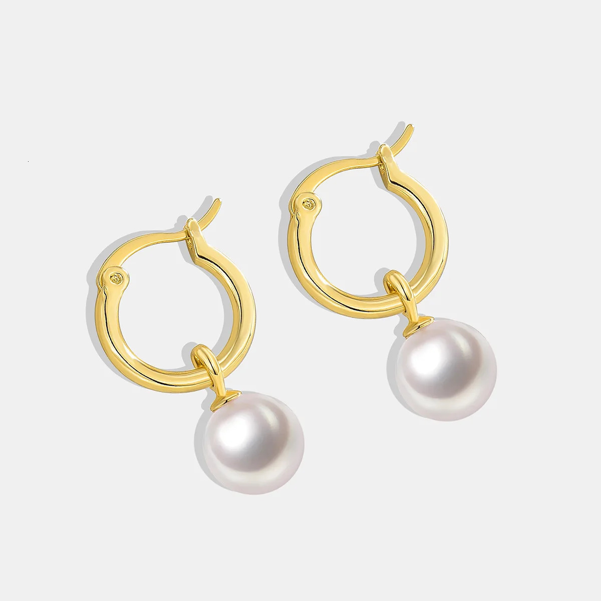 Light Cozy Stainless Steel Waterproof Pendant Earring With Pearl Charms Real Gold 18K Plated Trendy Jewelry 250930
