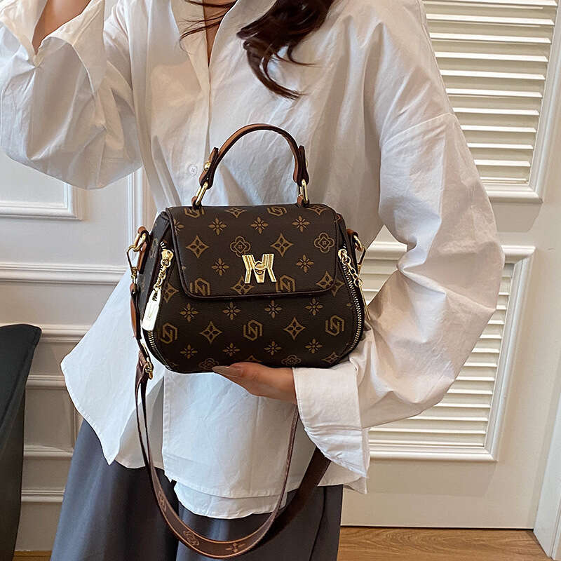 Designer Bags Women Vintage Square Bags Versatile New Pattern Printed Handbag Elegant Tote Bags Shoulder Crossbody Bag