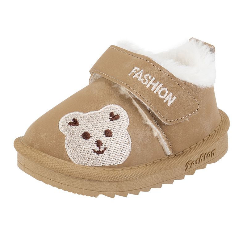 Infant Winter Plush Boots For Toddler Warm Thick Boots Baby Kid's Cotton Shoes Kidszworld Faux Fur Boots Size 17 - 30 K0504