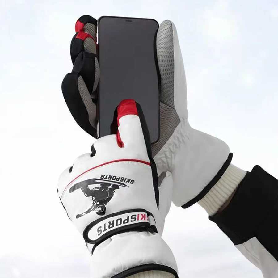 Adult Warm Winter Ski Gloves Waterproof Snowboard Gloves Thermal Motorcycle Cycling Gloves Men Women Z250925