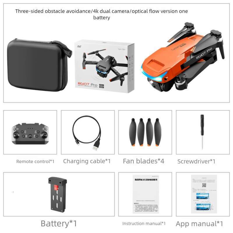 Foldable HD K Aerial Photography Dual Camera Obstacle Avoidance Quadcopter Altitude Hold Drone