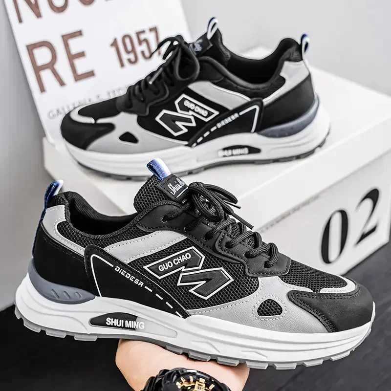 Men Running Shoes Comfortable Thick Soled 2025 Summer Sneakers for Men Wearresistant Casual Shoes Running Male Sneakers Z250930