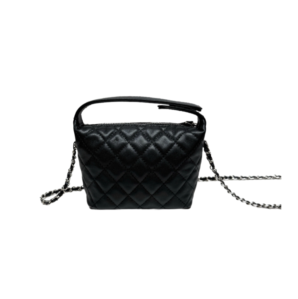 Genuine woman handbag tote shoulder bag brand designer caviar cow leather high quality fashion lady clutch purse