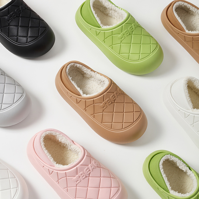 New Cotton Women, Fleece-Lined, Indoor, Soft and Warm, Cute Couple Style, Home Winter Slippers for Men ddmymarket