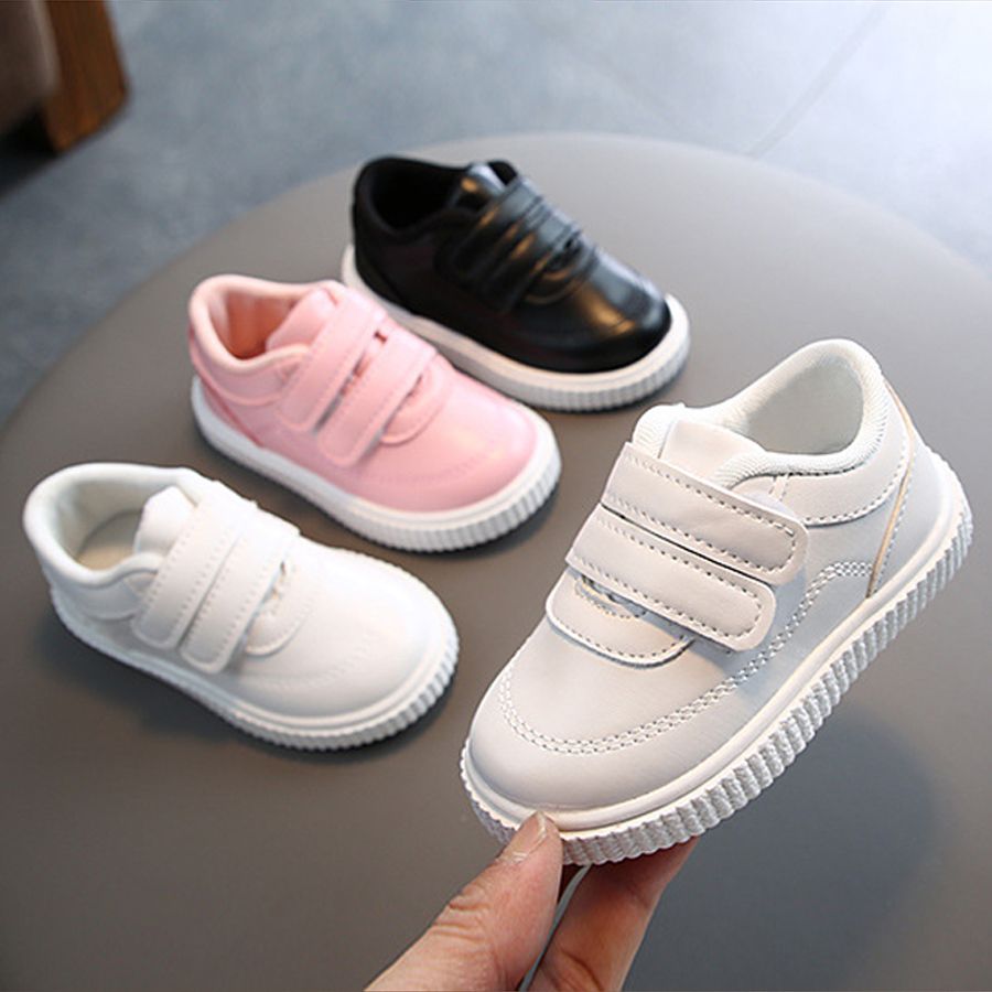 Kids Sneakers Girls Trainers Boys Shoes Children Leather Shoes White Black School Running Shoes Walkfashion Baby Pink Sports Shoes Flexible Sole Sizes