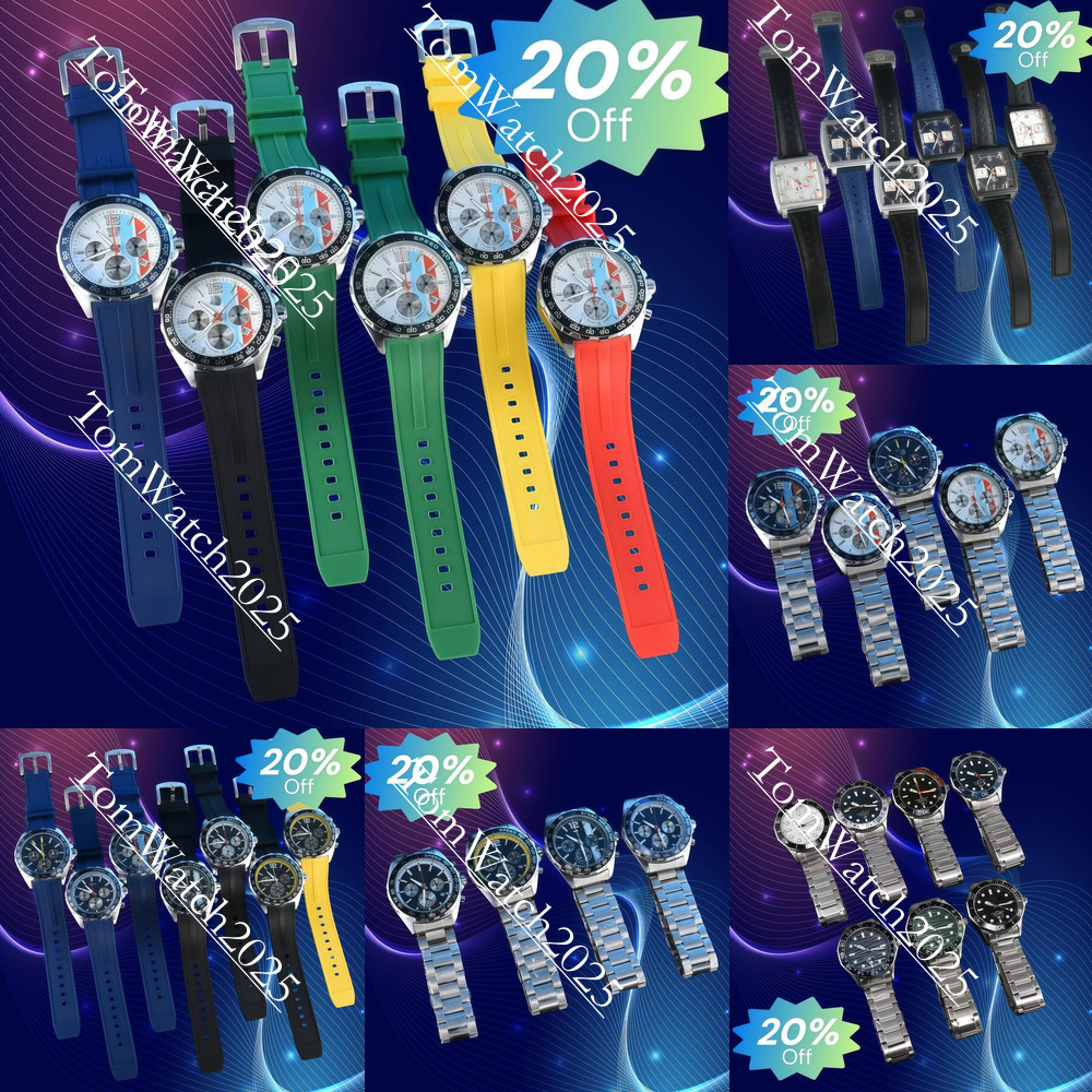 2026 10A Tagly Hueuerly watch chronomat Mens Watch Designer Superclone Watches Men Designer Womens Tagly Huer F1 Watches High Quality Quartz Battery Watch 3d