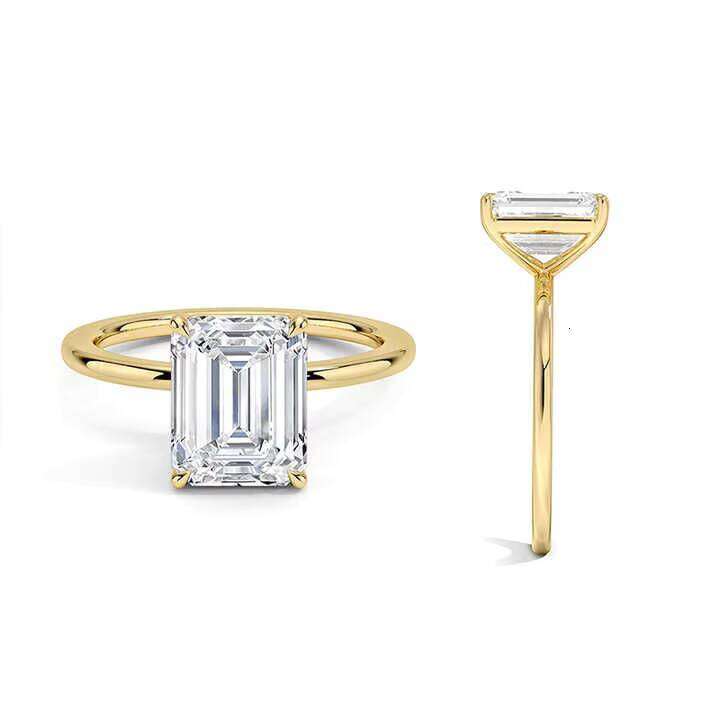 VOAINO 1ct Grown HPHT CVD 14k Wedding Engagement Gift IGI Certified 1 Carat Lab Ring