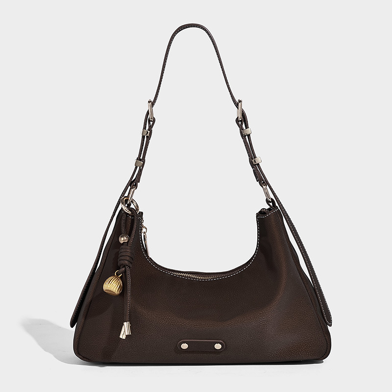 New high-end retro armpit bag, dumpling bag, luxury bag, multifunctional large capacity handbag, designer bag, women's shoulder bag