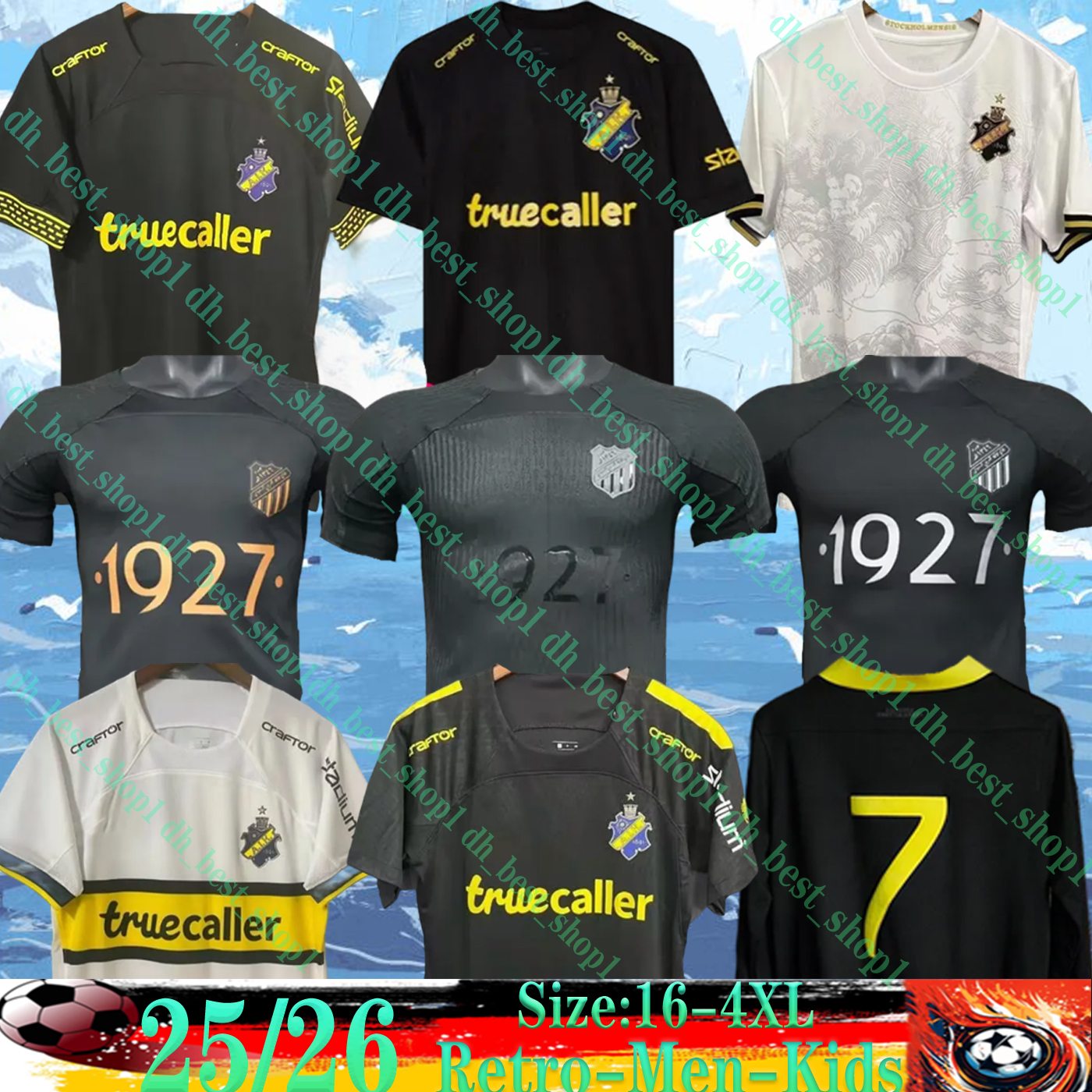 2025 2026 AIK Special 132 year special limited-edition player version GUIDETTI Solna Smokinglirare Soccer Jerseys home away 3rd Football Shirt Uniforms Men Kids Kit
