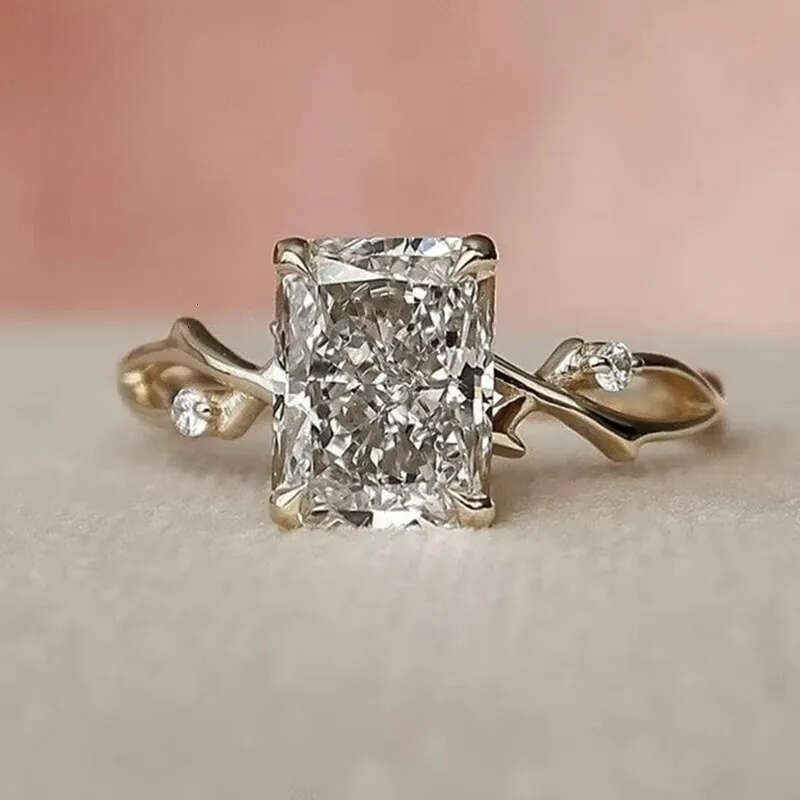 White Gold Wedding 2 Carat Solitaire Ring Lab Grown Dia Jewelry Rings