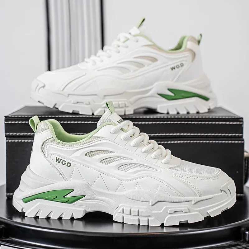 New Mens Thick Soled Raised Running Shoes Lightweight Fashionable Versatile Anti Slip and Durable Sports and Leisure Shoes Z250930