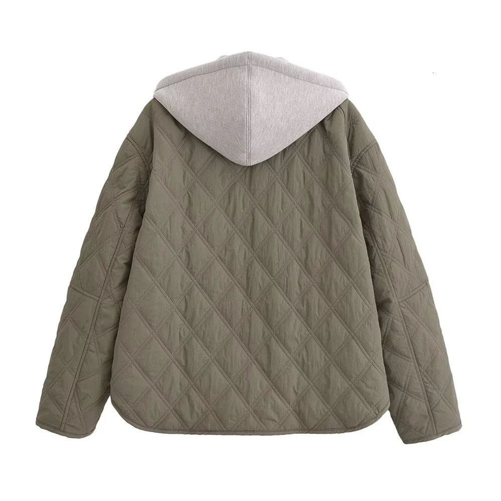 2024 AutumnWinter Product Fashion Casual Womens Round Neck Loose Long Sleeve Hooded Jacket Top 250930