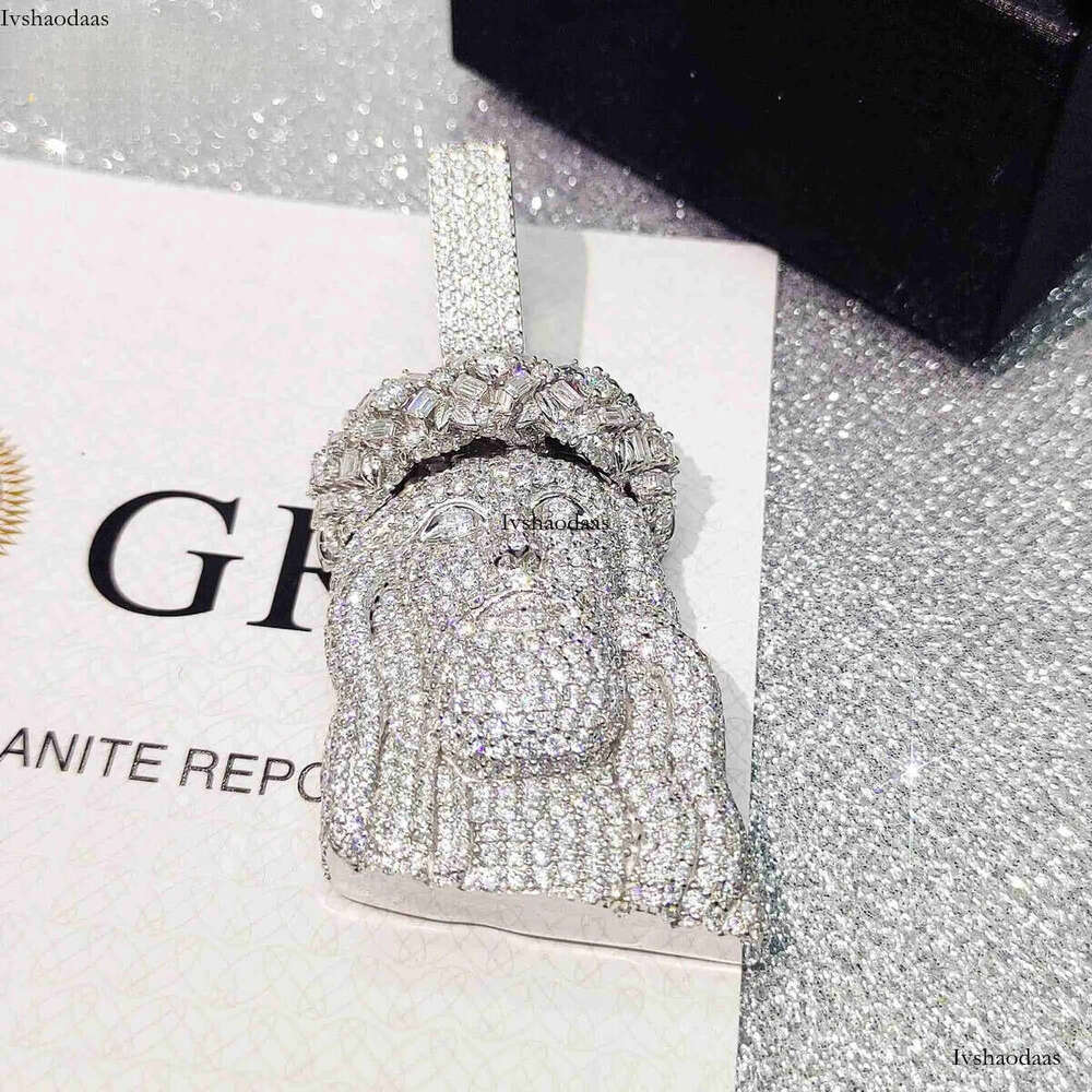 necklace moissanite chain custom pendant Pass Dia Tester FL Hip Hop Jewelry S Jesus