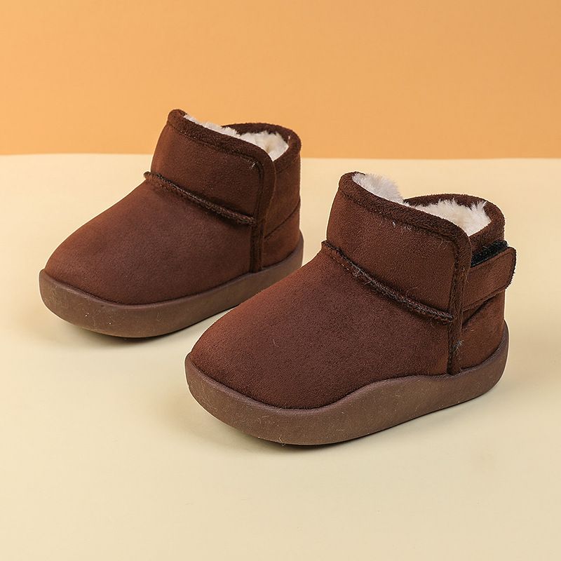 Kid Snow Boots Children Winter Boots Kids Outdoor Plush Cotton-padded Shoes Kidszworld Soft-soled Non-slip Infant Toddler Shoes Size 20 -31 K0503