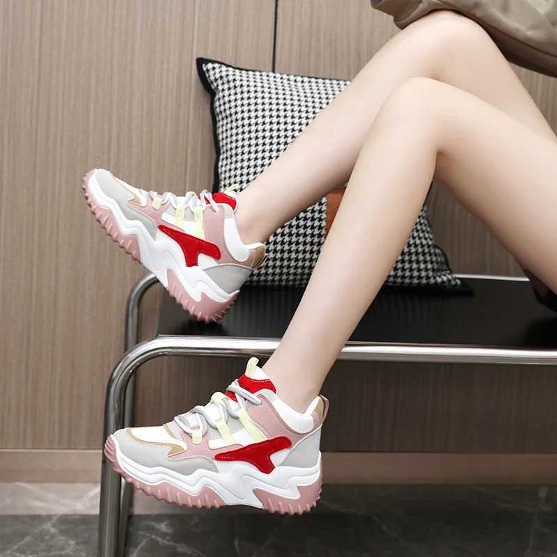 Sneakers for Women 2023 Autumn Slip on Breathable Mesh Casual Shoes Woman Heels Loafers Z250930