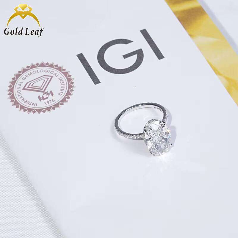 GIA IGI Certified CVD HPHT Lab Grown 14k Oval Engagement Women's Fine Jewelry Ring