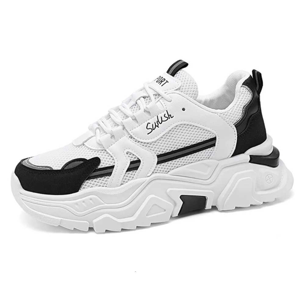 Trendy Thick Platform Dad Shoes Low Top Air Mesh Lightweight Men Casual Sneakers New Arrival Fashion Trends Anti Slip Leisure Z250930