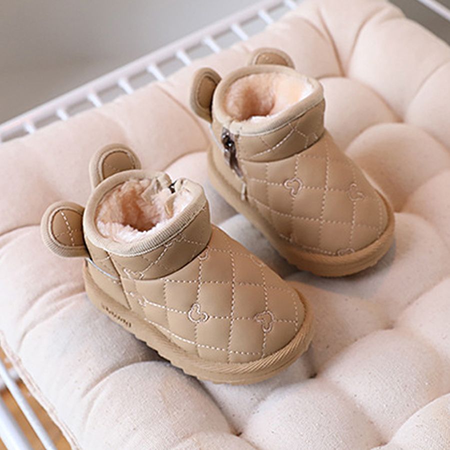 Baby Girls Boys Cute Rabbit Cartoon Snow Boots Children Thick Plush Winter Cotton Shoes Kidszworld Kids Outdoor Boots Waterproof Infant Casual Shoes S
