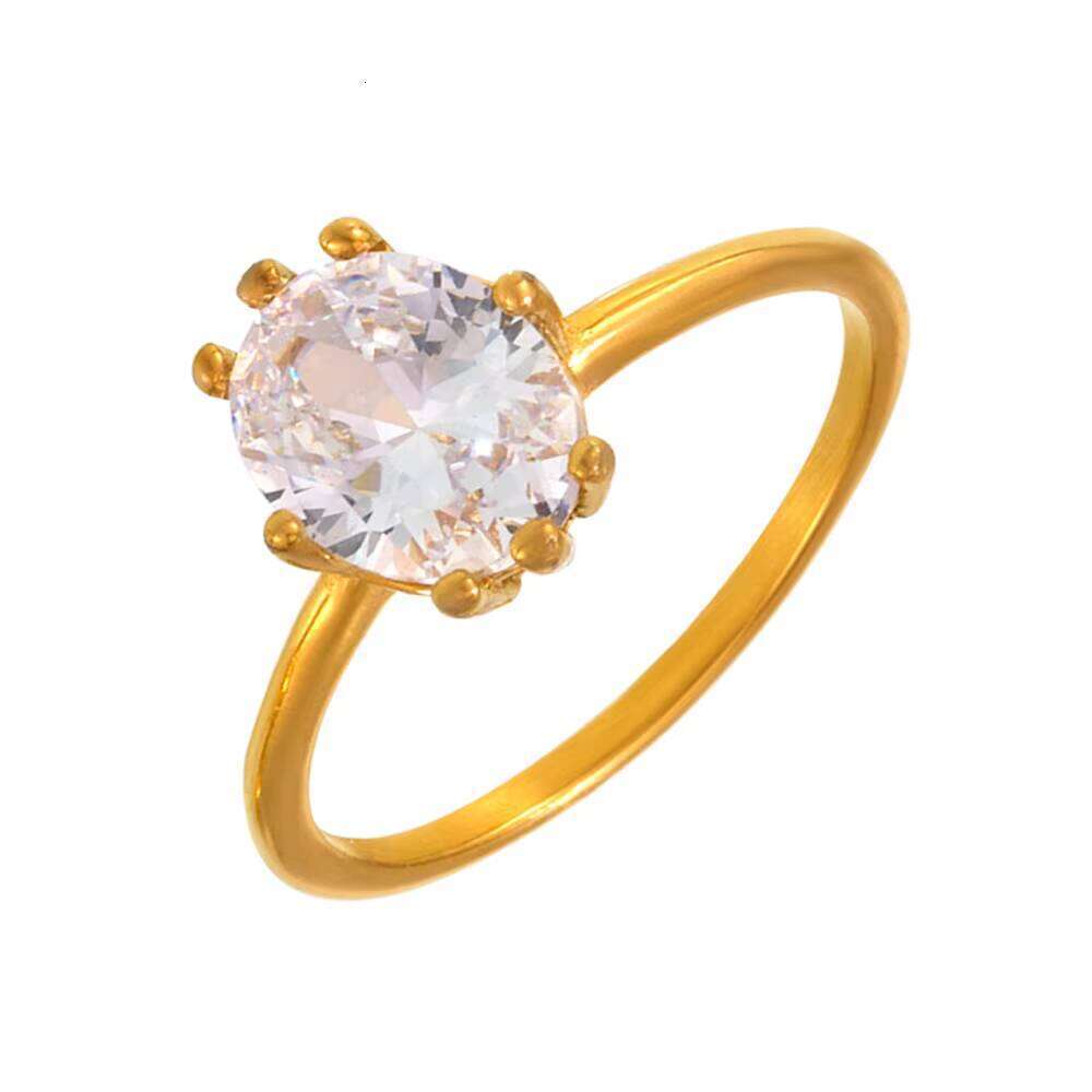 Luxury Oval Moissanite Ring Ring, INS, Wedding, fashion, Versatile, Design, Jewelry