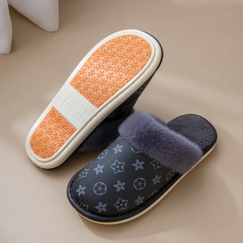 Designer shoes hot free shipping Autumn Winter New Collection Velvet Warmth Outdoor Home Waterproof Cotton slipper for Men and Women white pink blue c