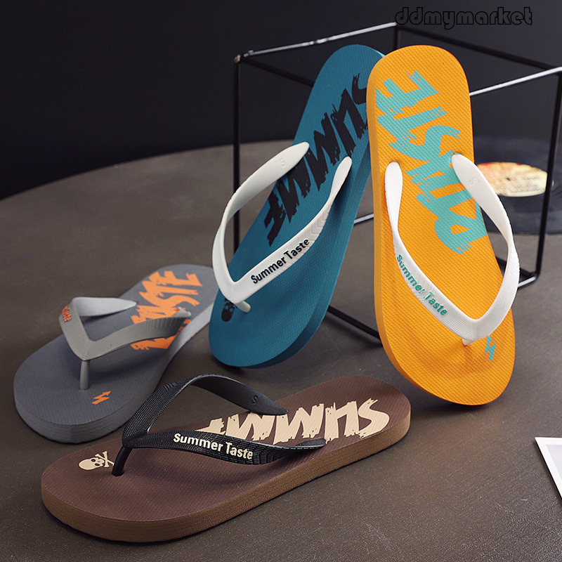 New Summer Men's Flip-Flops Korean Style Trendy Indoor and Outdoor Fashion Beach Sandals ddmymarket