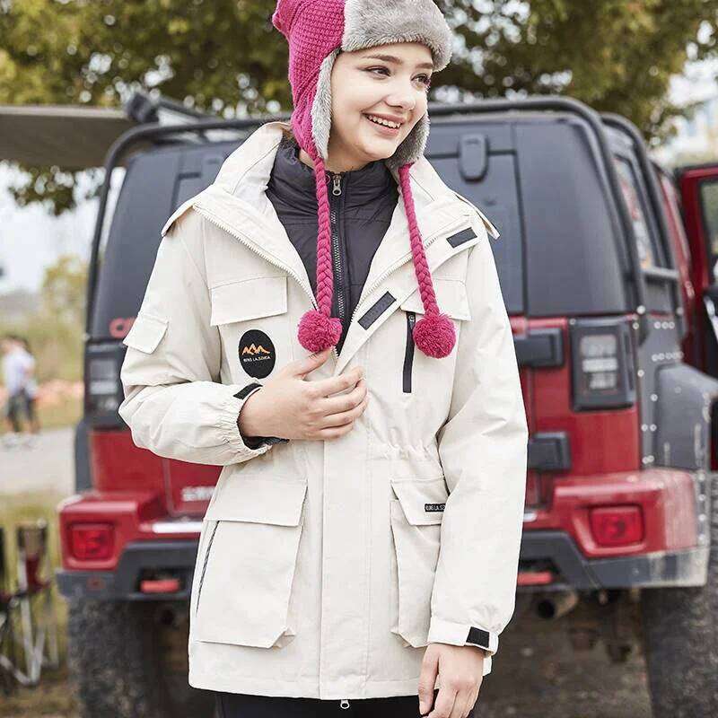 Winter Women's Ski Suit Waterproof Windproof Snowboard Wear Snow Down Cotton Jackets And Fleece Pants Jacket Female Warm Coat