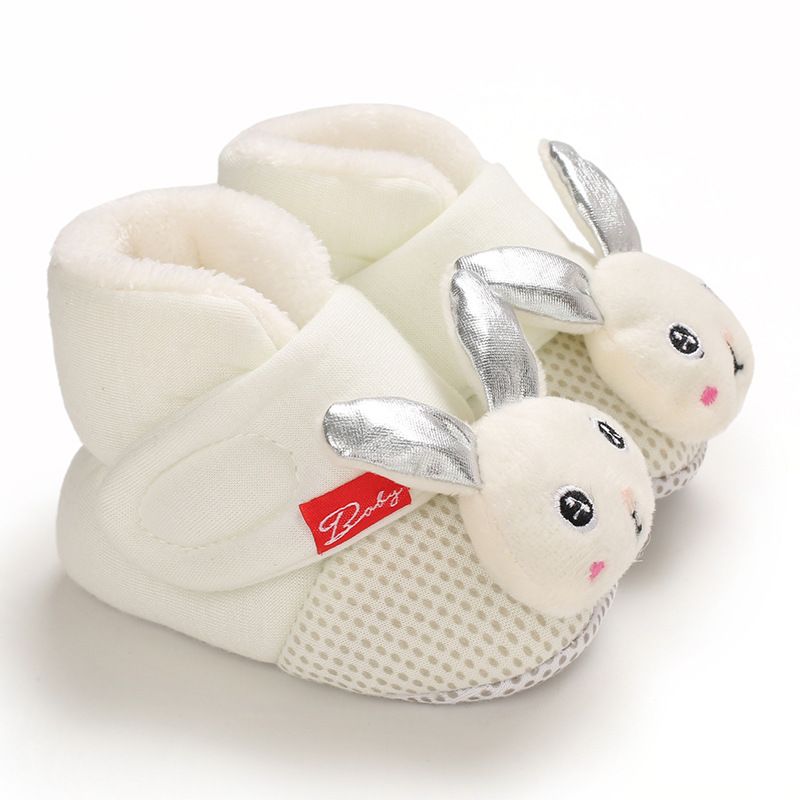 Infant Winter Shoes Toddler Cute Cartoon Cotton Warm Fluffy Baby Boots Shoes Kidszworld First Walker Shoes for Newborns 0-18 Months K0476