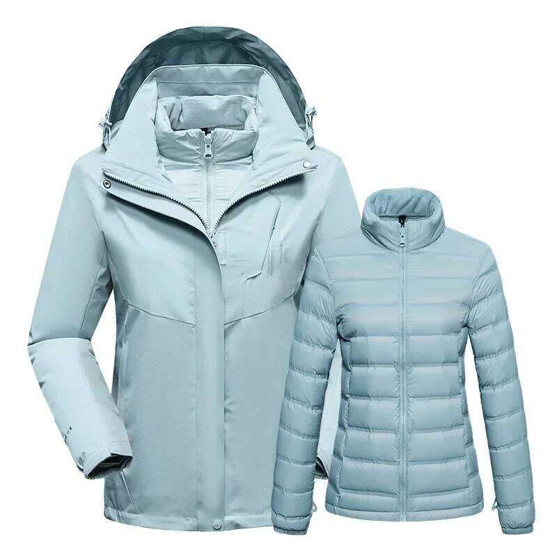 Women's Ski Suit Winter Waterproof Windproof Warm Down Jacket Snow Pants Outdoor Sports Snowboard Wear Skiing Outfits For Women
