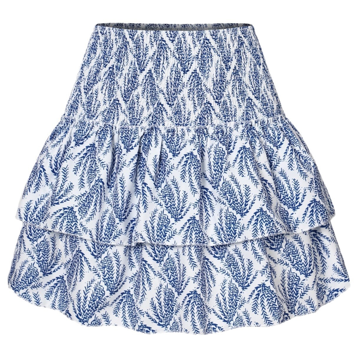2025 New Women's Pleated Ruffle Print Fashion Floral Short Skirt dongdumaoyi