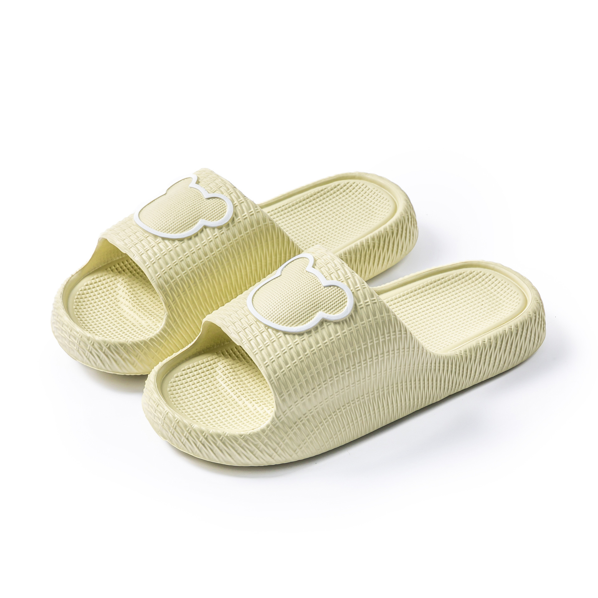Cartoon Bear Head EVA Summer Home Non-Slip Bathroom Men Silent Couple Thick Sole Slippers Women Outdoor Wear ddmymarket