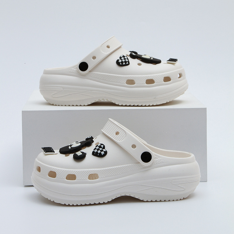 New Thick-Soled Height-Increasing 6cm Clogs Women, Summer Fashionable Casual Lightweight Non-Slip Wearable Outdoor Sandals for Men ddmymarket