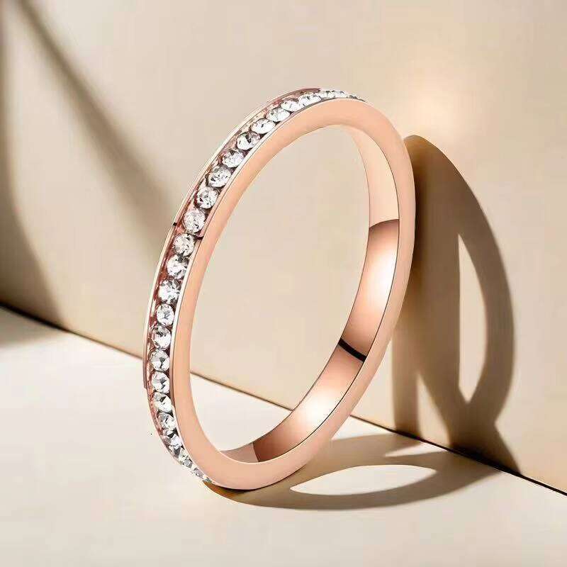 sterling silver HipHop Gold Plated VVS moissanite ring Ring Women's Fashion Wedding Party Engagement Jewelry