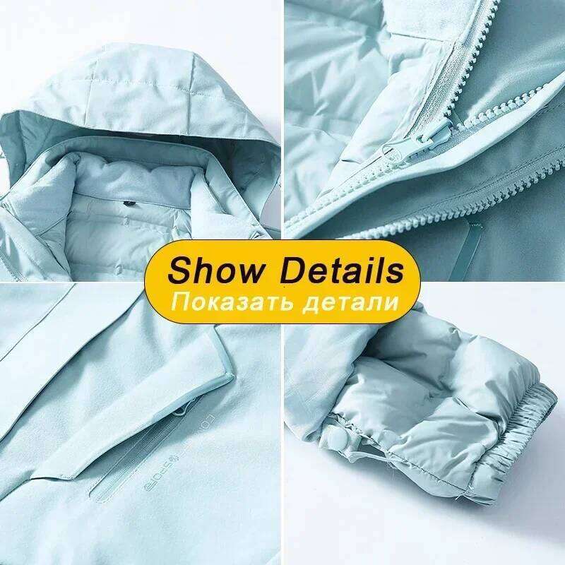 Women's Ski Suit Winter Waterproof Windproof Warm Down Jacket Snow Pants Outdoor Sports Snowboard Wear Skiing Outfits For Women