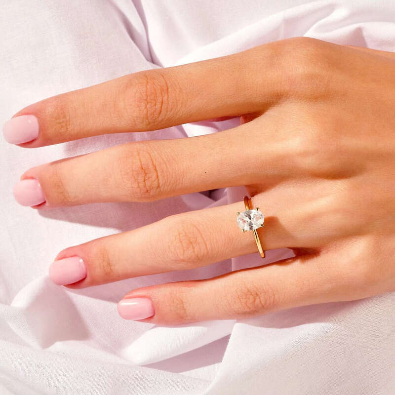 Personalized Boutique Fashion Jewelry Couple S Pure Silver VVs1 Inlaid with Sandstone Wedding Engagement Rings