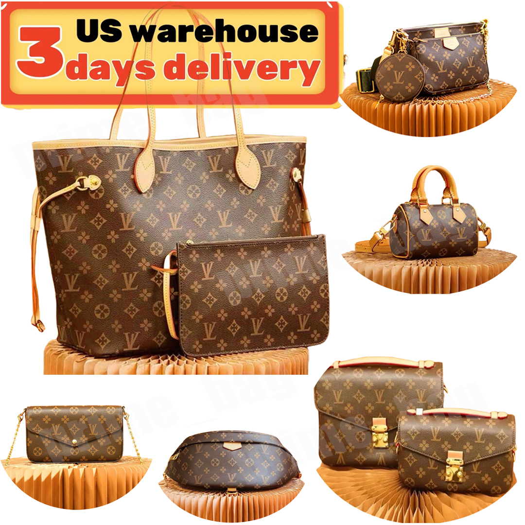 Designer Bag Women's Shoulder Bag Luxury Bag Classic Letter Print Leather Bag Fashion Handbag Designer Wallet canvas Tote Bag Ladies Premium Crossbody Bag purse usps