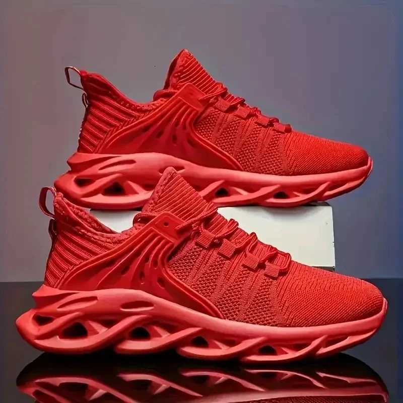 Mens Breathable Casual Sneakers Air Mesh Running Shoes Lightweight Summer Outdoor Fashionable Rebound Running Shoes Z250930
