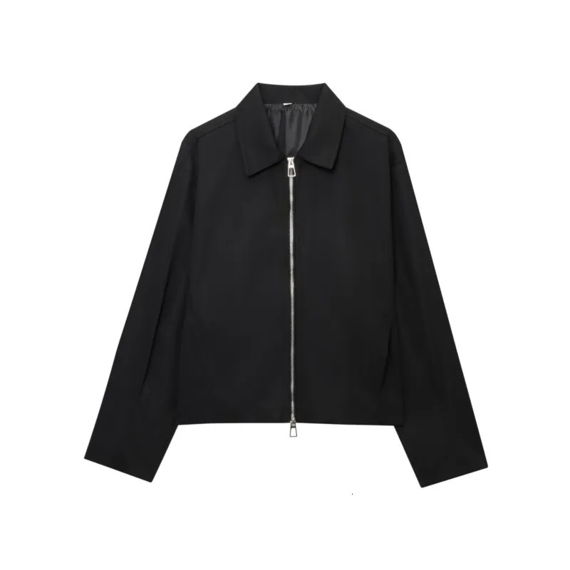 HipSeam Women Bomber Jacket Long Sleeve Womens Loose Jackets With Zipper Casual Lady Pocket Coats Female 250930