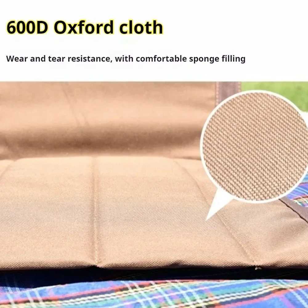 Beach Chair Foldable Camping Chair Waterproof Oxford Fabric Camping Beach Fishing Lazy Backrest Chairs Leisure Travel Furniture J250930